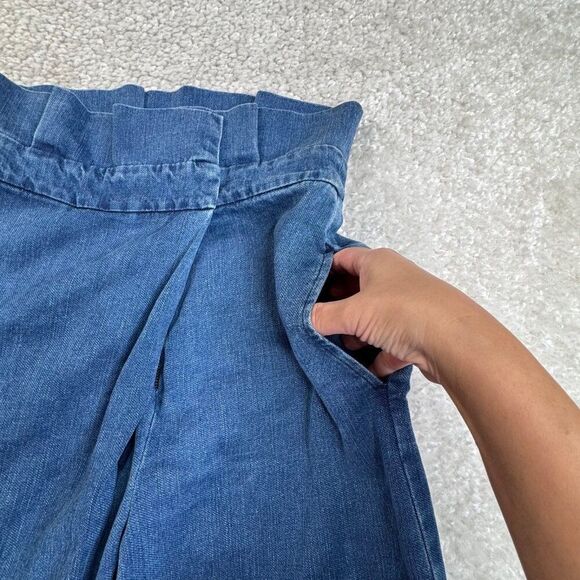 Mara Hoffman Nikko Wrap Wide Leg Crop Jean - Picture 7 of 12